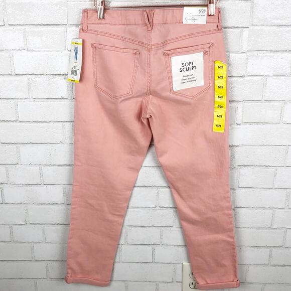 Jessica Simpson NWT Rolled Crop Skinny Rosette Jeans Size 6/28 - Picture 5 of 8